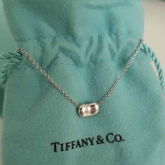 Tiffany Elsa peretti 9mm bean necklace 