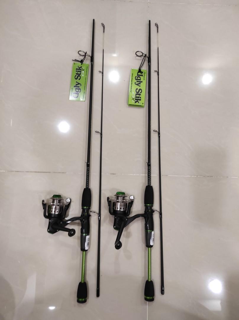 Ugly Stik 5'6” GX2 Youth Spinning Fishing Rod and Reel Spinning Combo 