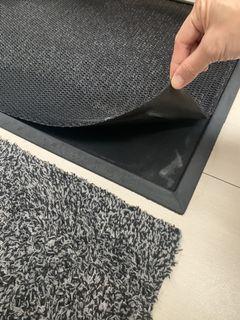Footbath disinfecting rubber mat (w/ free microfiber drying mat)