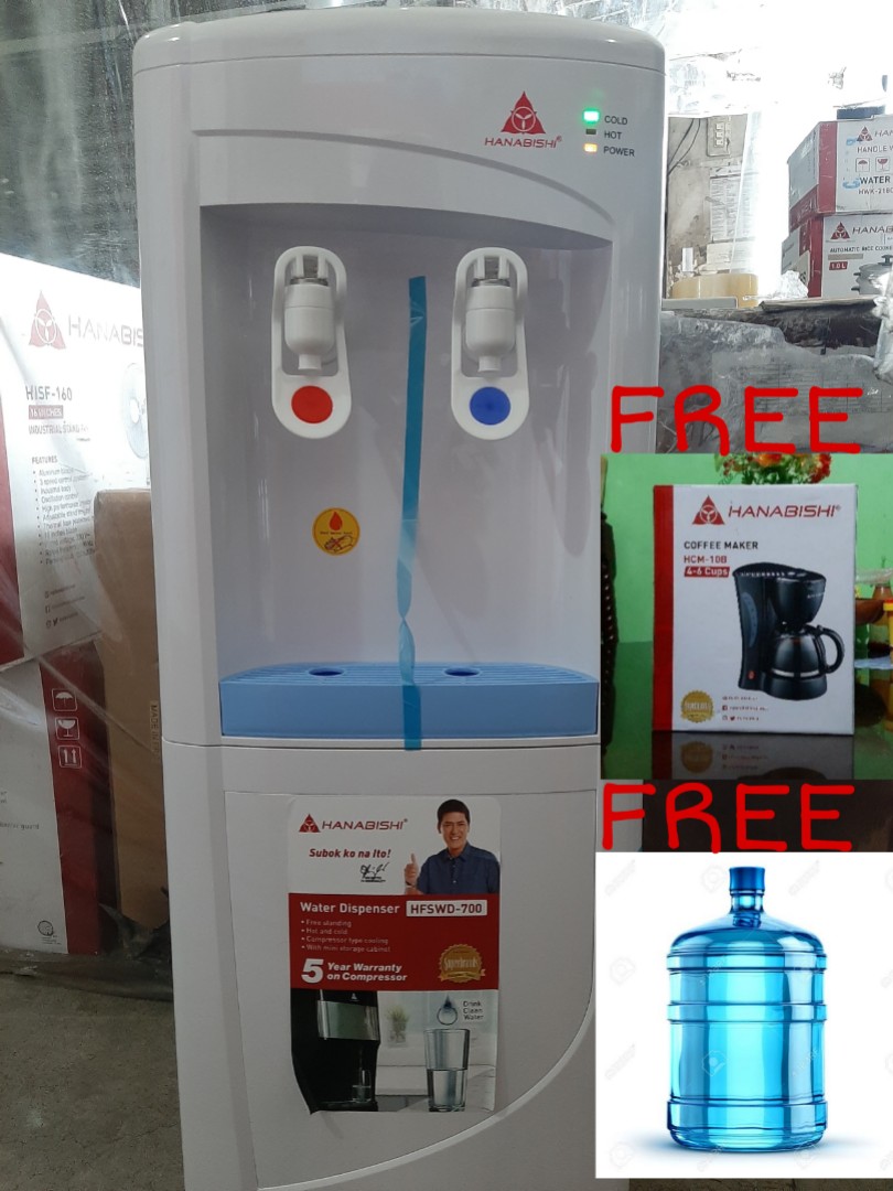 Water Dispenser hot and Cold with Compressir cooling system, TV & Home