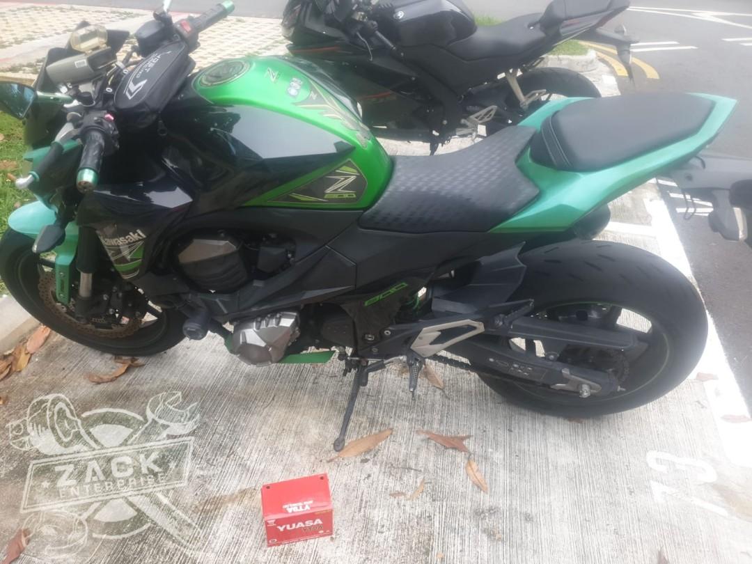 ligevægt vidnesbyrd Fare WHATSAPP or CALL!!)Motorcycle Battery Rescue (KAWASAKI Z800), Motorcycles,  Motorcycle Apparel on Carousell