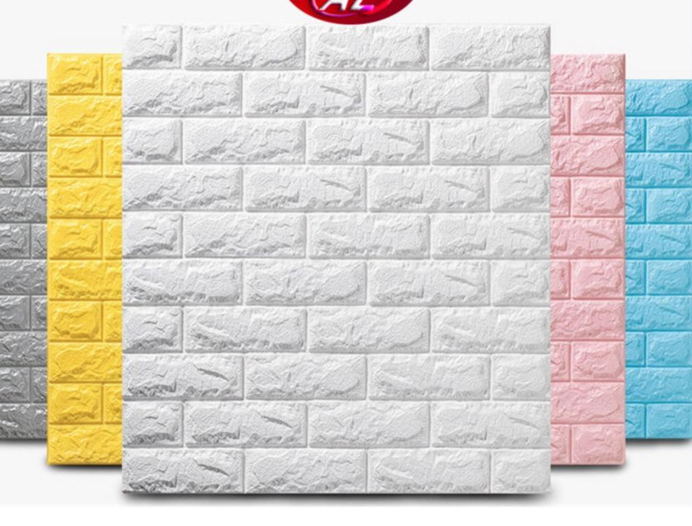 3d wallpaper brick design home decor