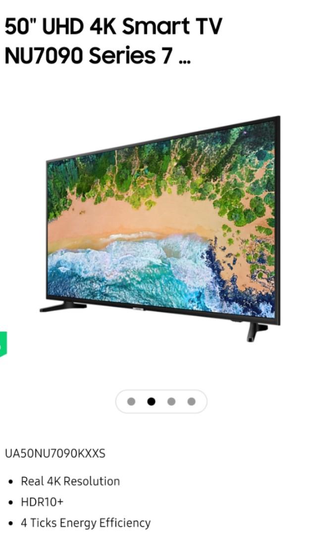 50 Uhd 4k Smart Tv Nu7090 Series 7 Electronics Tvs Entertainment Systems On Carousell
