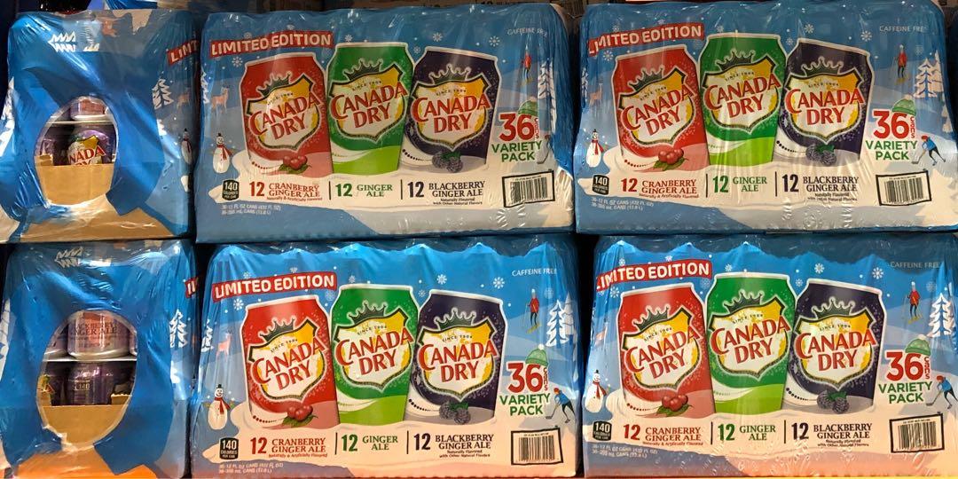 ❄️🇨🇦 Canada Dry - Limited Edition Winter Variety Pack (36 Cans)