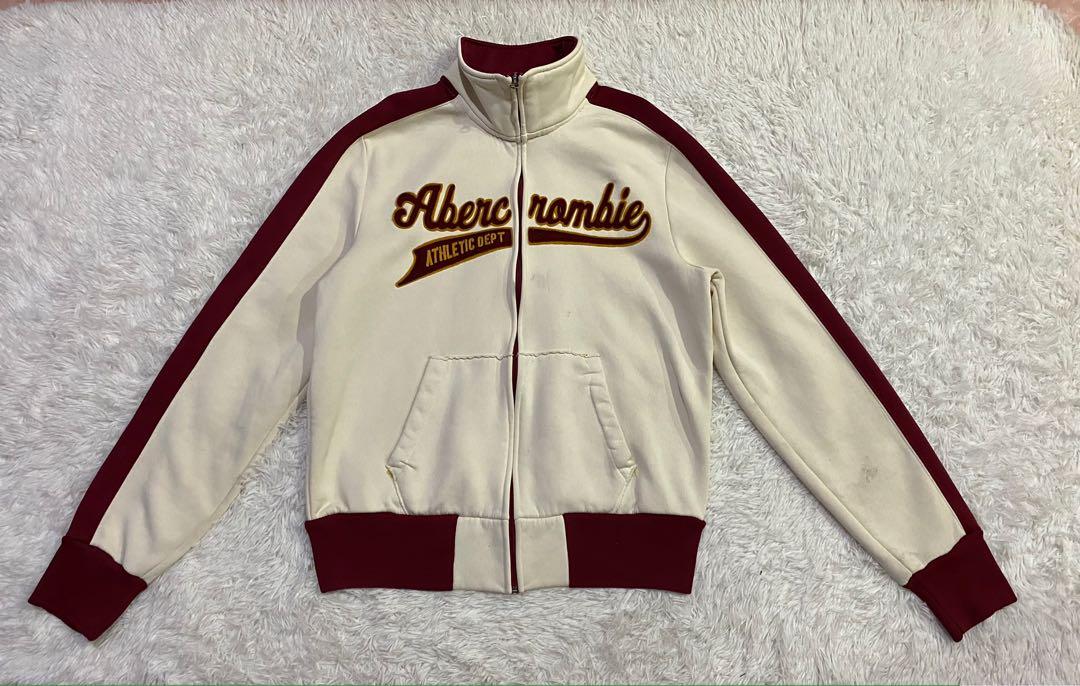 Abercrombie and Fitch Athletic Track Top Zipped Jacket Made in USA
