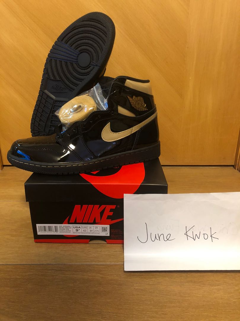 aj1 black gold