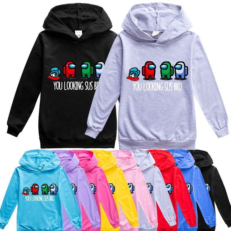 Among Us New Game Boys Sweatshirt Children Clothing Baby Hooded Roblox Girls Sweater Cosplay Printed Costume Minecraft Kids Clothes Men S Fashion Coats Jackets And Outerwear On Carousell - roblox sweatshirt girls