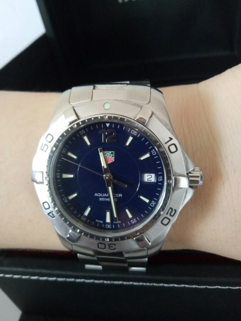 Auth Tag Heuer 2000 Aquaracer WAF1113 Watch for Men s