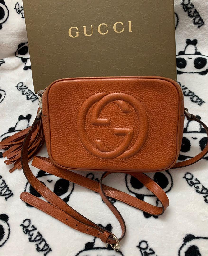 Authentic Gucci soho Disco leather Sling Bag
