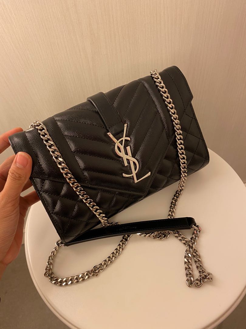 Authentic YSL Envelope WOC Small, Luxury, Bags & Wallets on Carousell