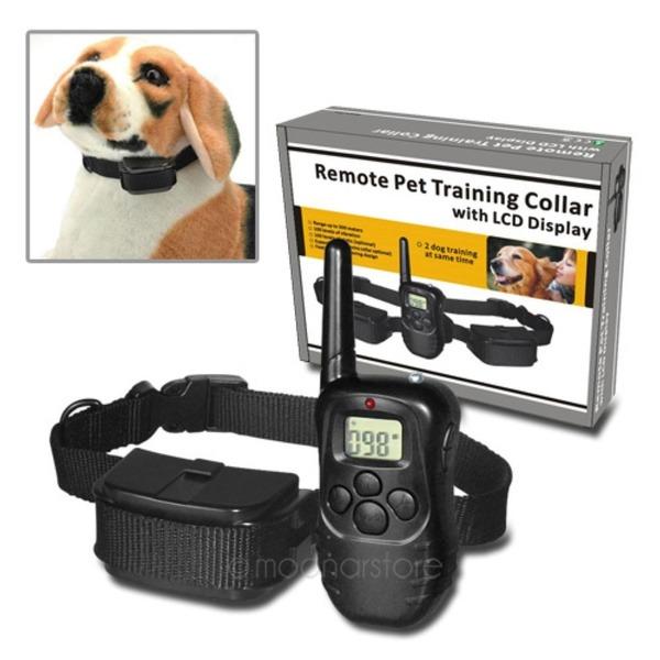 BNIB Petrainer IS PET998D 1 Waterproof Remote Dog Pet Training Collar with LCD Display 300 Meters 100lvs Static Vibration Modes Rechargeable With LCD Display Pet Dog Training Collar Pet Supplies Homes...