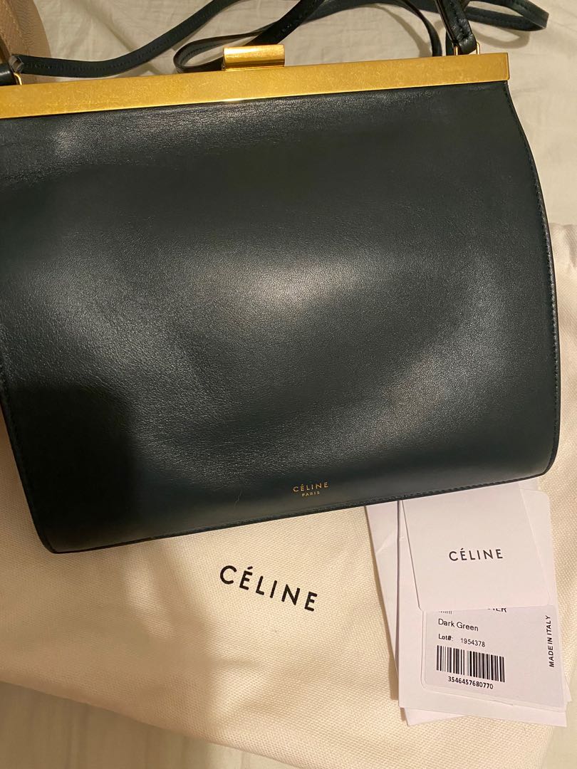 celine clasp green