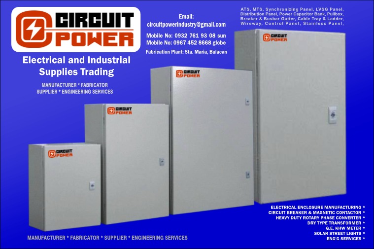 CIRCUITPOWER - Panel boards, ATS, MTS, Synchronizing Panel, Busbar