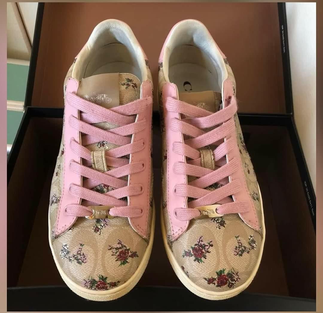 coach sneakers with flowers