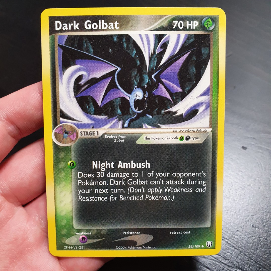 Dark Golbat - 34/109 - Uncommon (Ex Team Rocket Returns Singles) Pokemon  TCG Cards, Hobbies & Toys, Toys & Games on Carousell