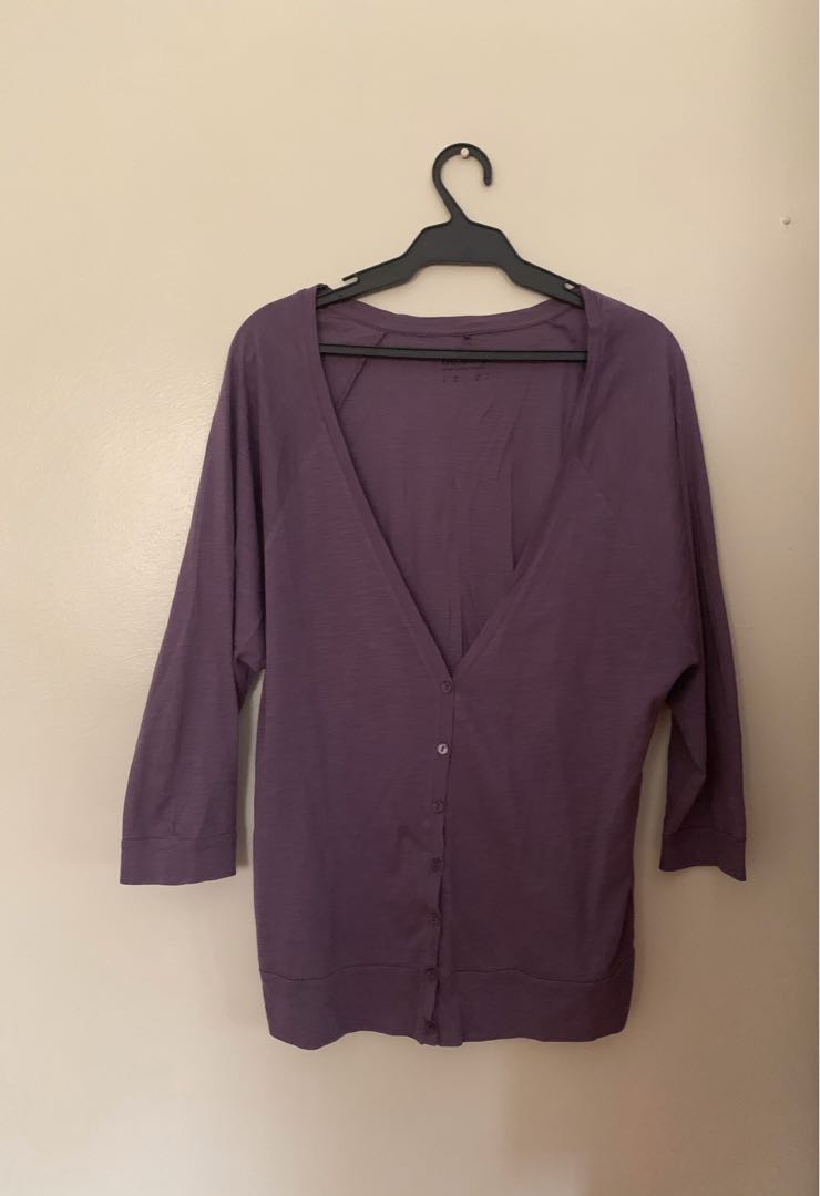 lavender cardigan sweater