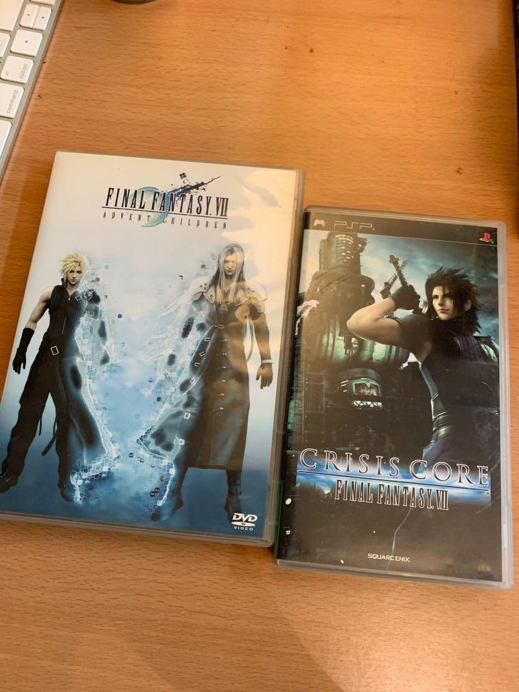 ff7 crisis core ff7 電影dvd, 興趣及遊戲, 收藏品及紀念品, 明星周邊