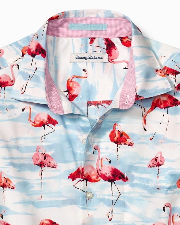 Tommy bahama flamingo shirt top