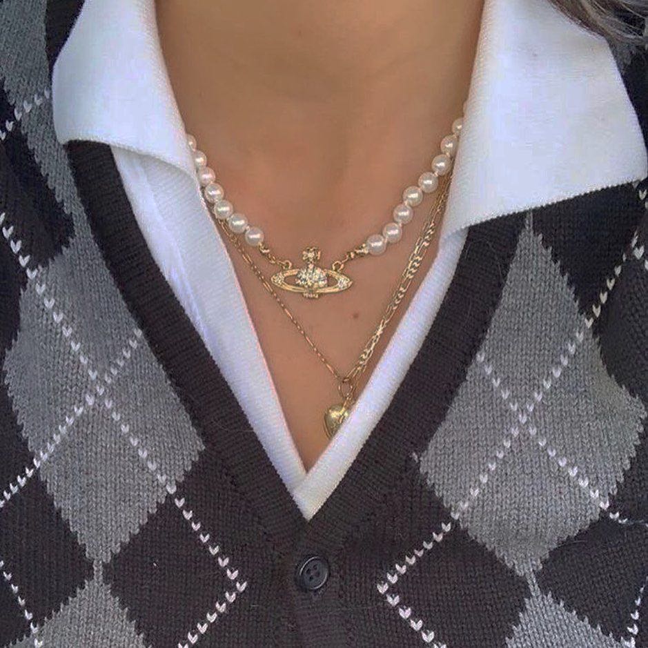 FREE vivienne westwood pearl necklace Women s Fashion Jewelry