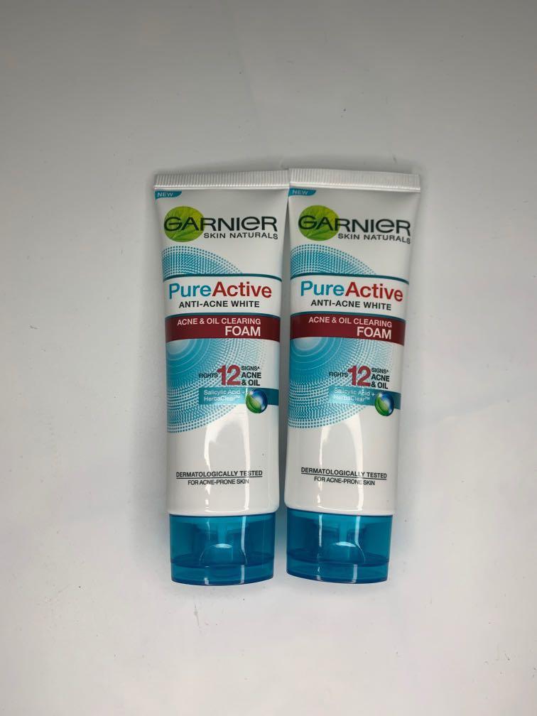 garnier pure active anti acne foam