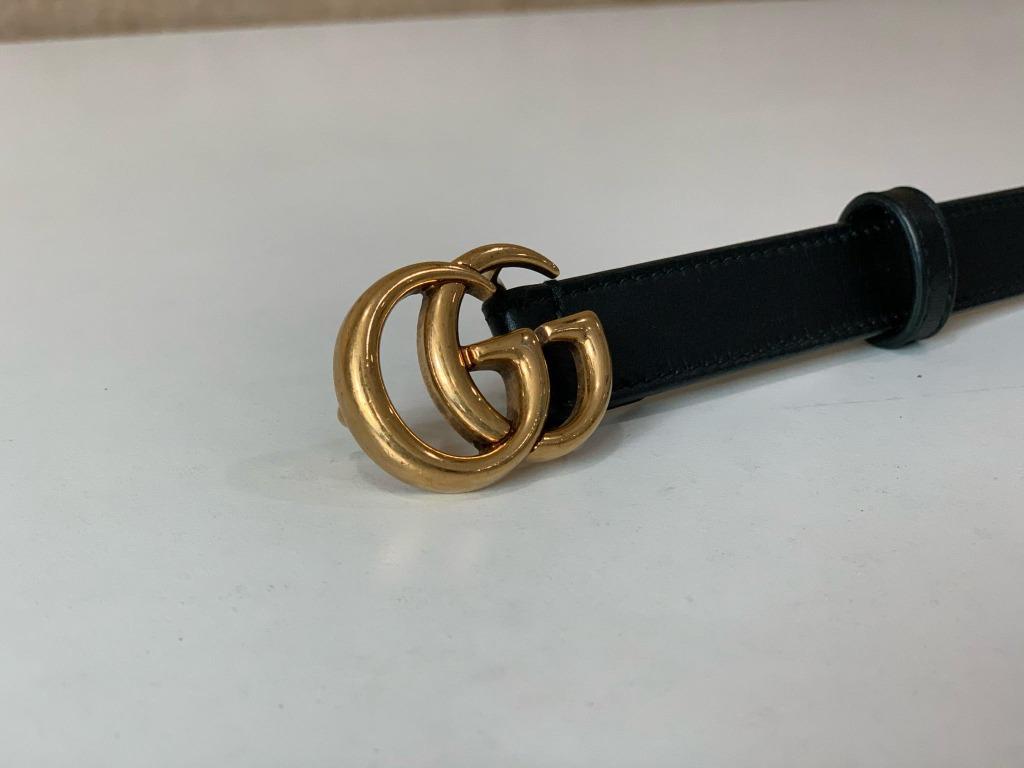 Chanel Jumbo Oval Cc Logo Buckle Leather Brown 75 30 Belt