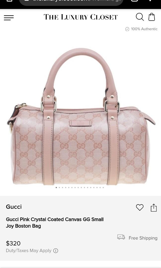 gucci pink boston bag