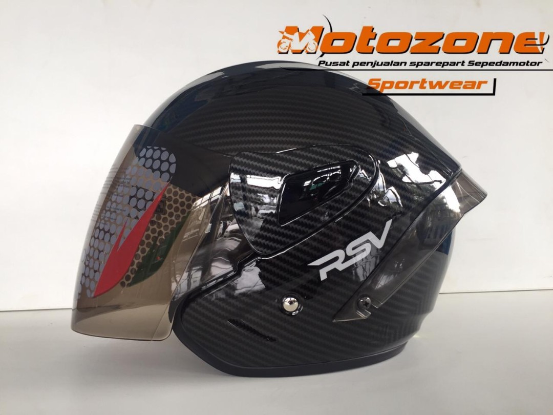 HELM RSV CARBON HALF FACE Motor di Carousell