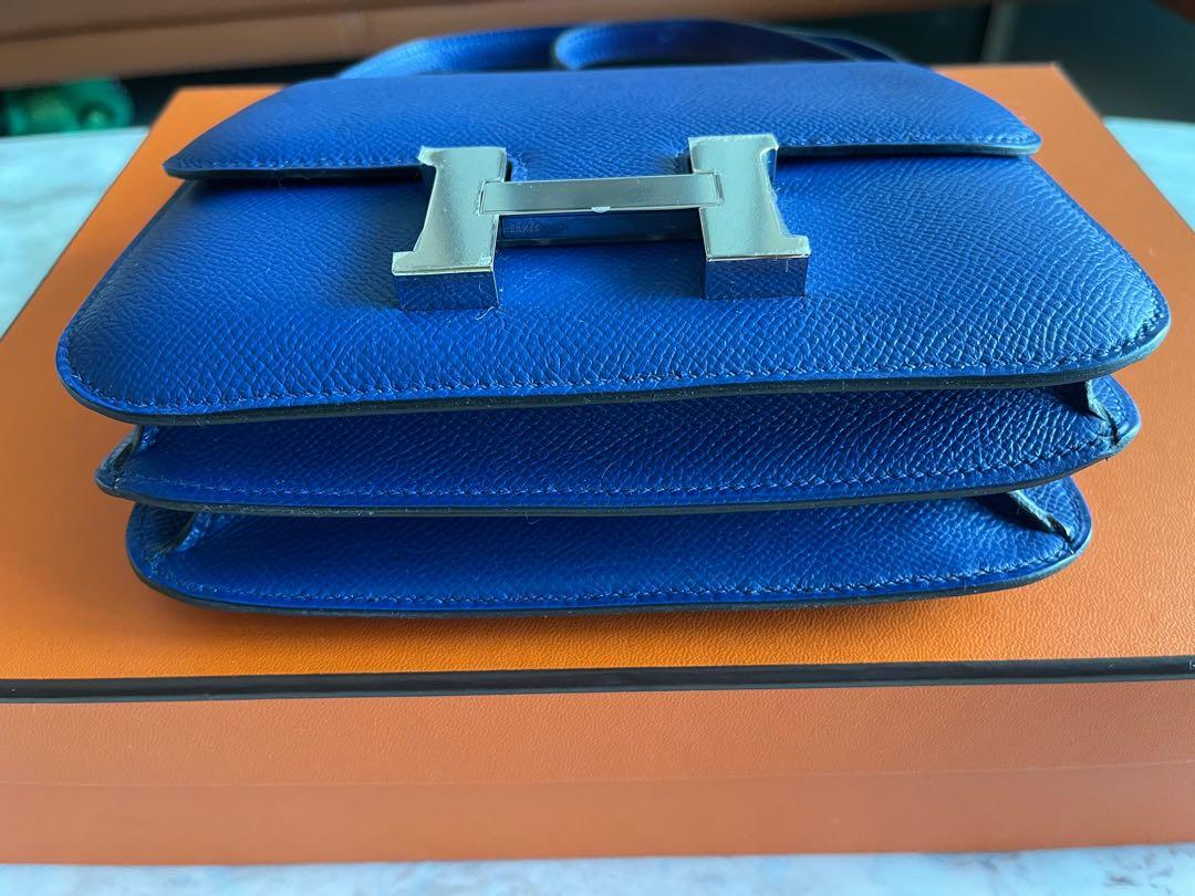 Hermes C18 Blue Zellige, Luxury, Bags & Wallets on Carousell