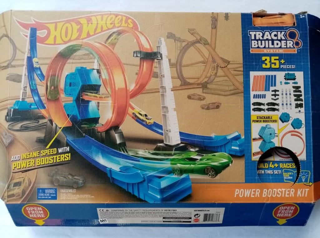 Hot Wheels Track Builder System Power Booster Kit 35 pieces