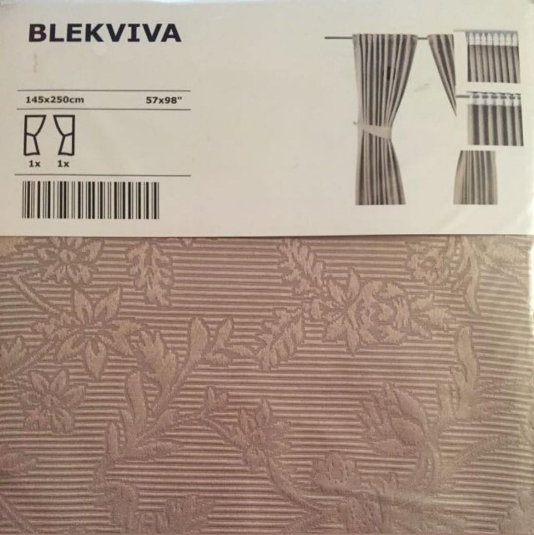 SILVERLÖNN sheer curtains, 1 pair, beige, 145x250 cm (57x98) - IKEA CA