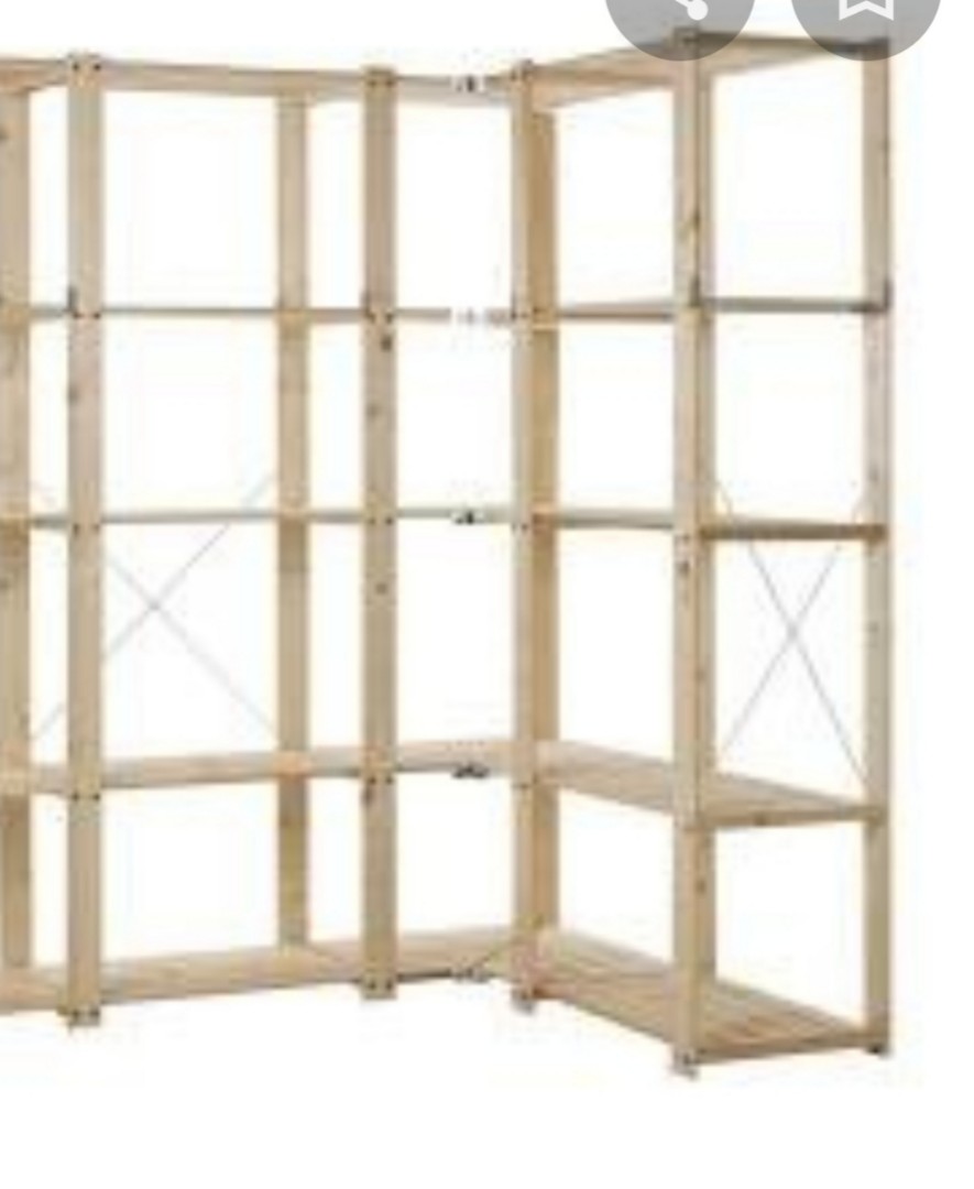 IKEA Gorm solid pine shelving storage rack, Furniture & Home Living