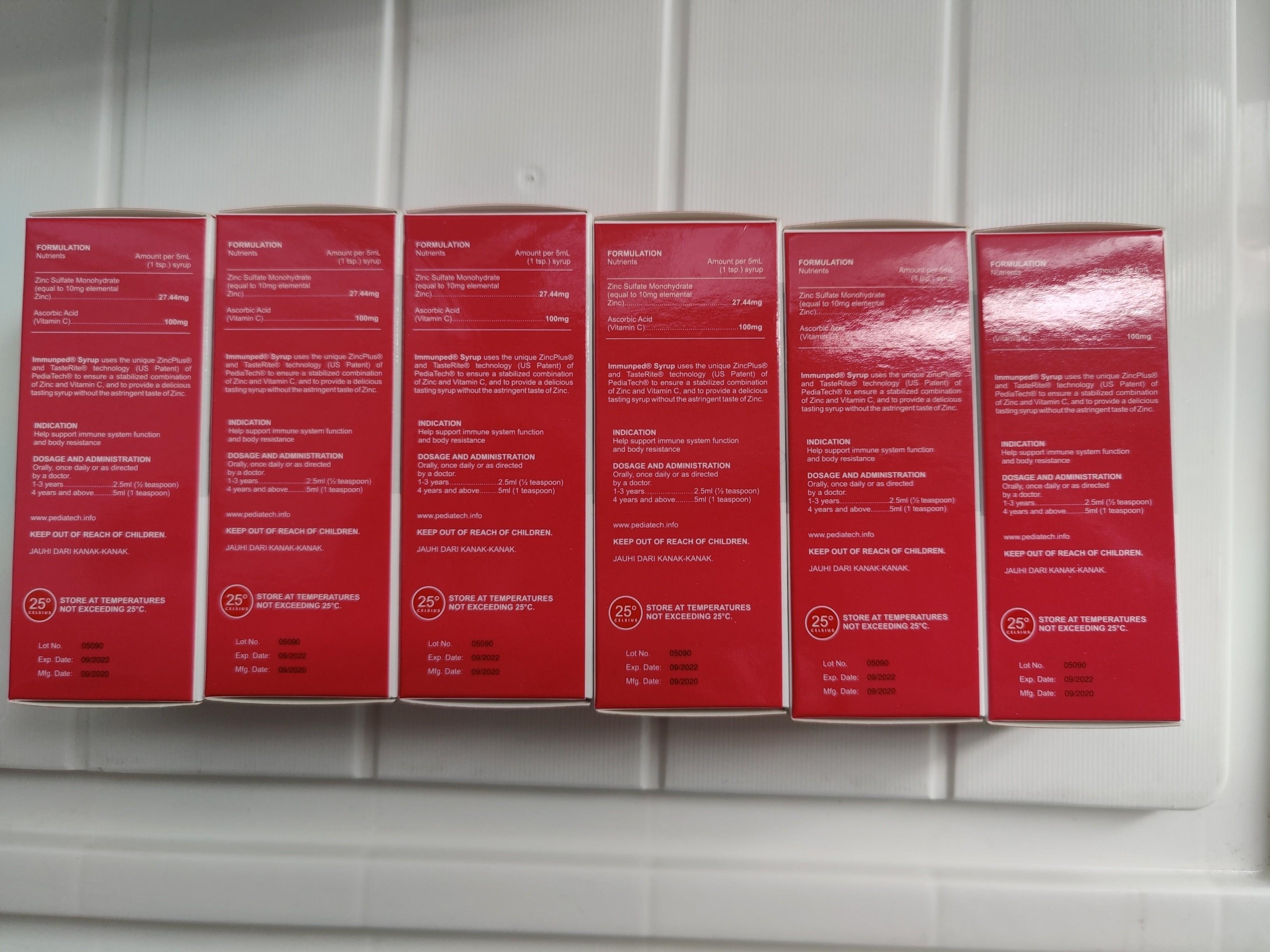 Immunped zinc and vitamin c, Health & Nutrition, Health Supplements