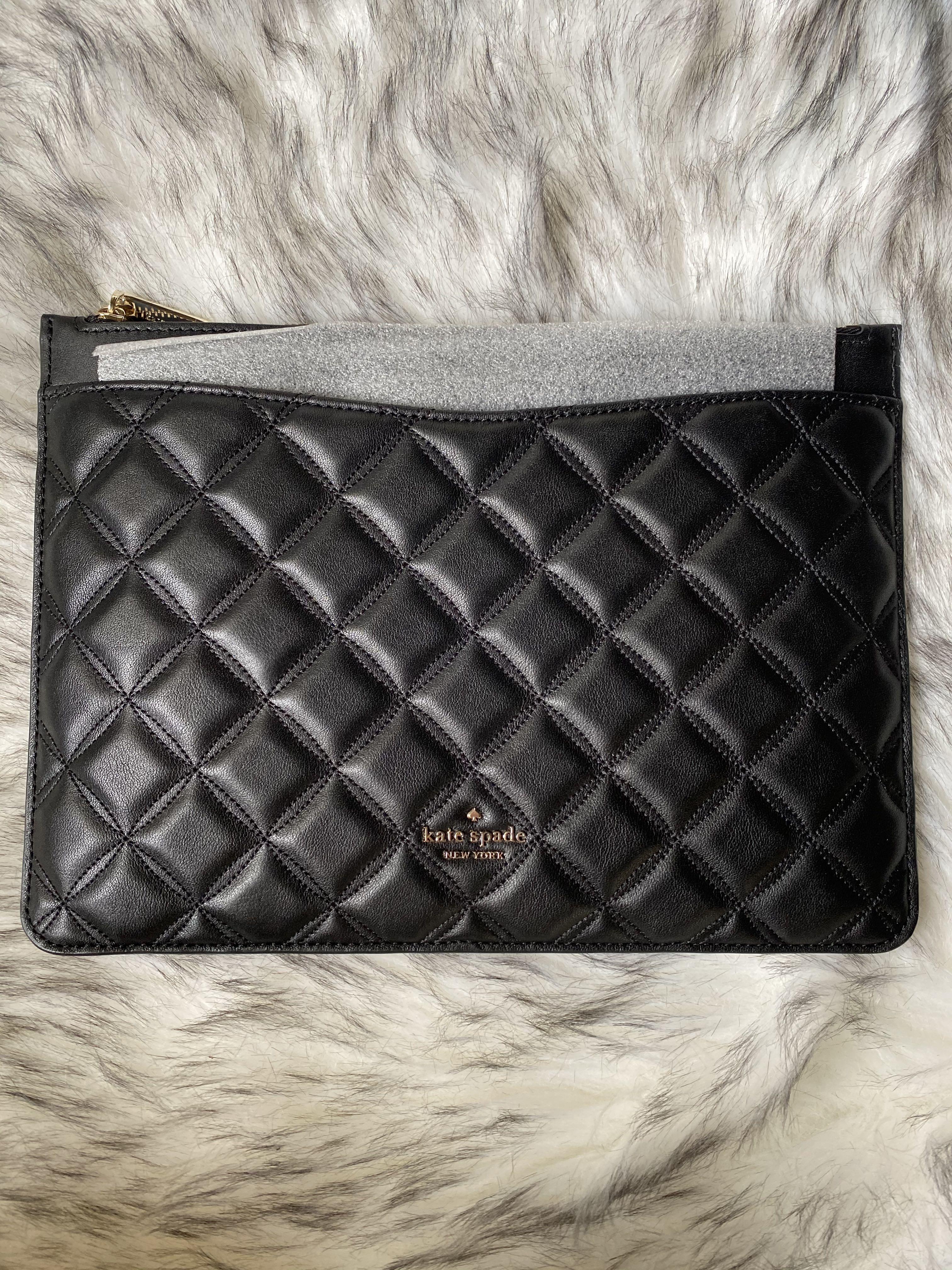 Kate Spade Natalia Large Zip Pouch, Luxury, Bags & Wallets on Carousell