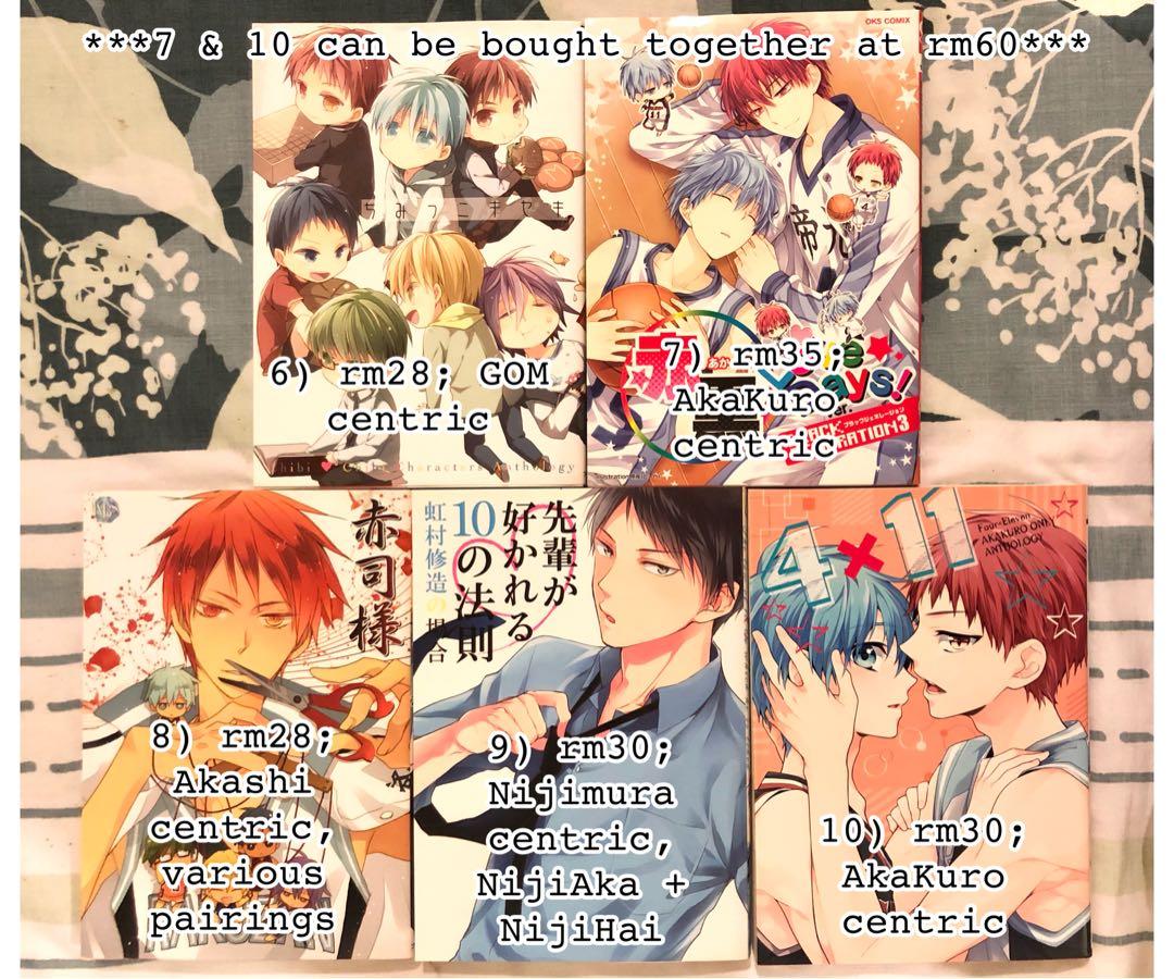 Kuroko no Basuke (KuroBasu) assorted doujins, Hobbies & Toys, Books &  Magazines, Comics & Manga on Carousell