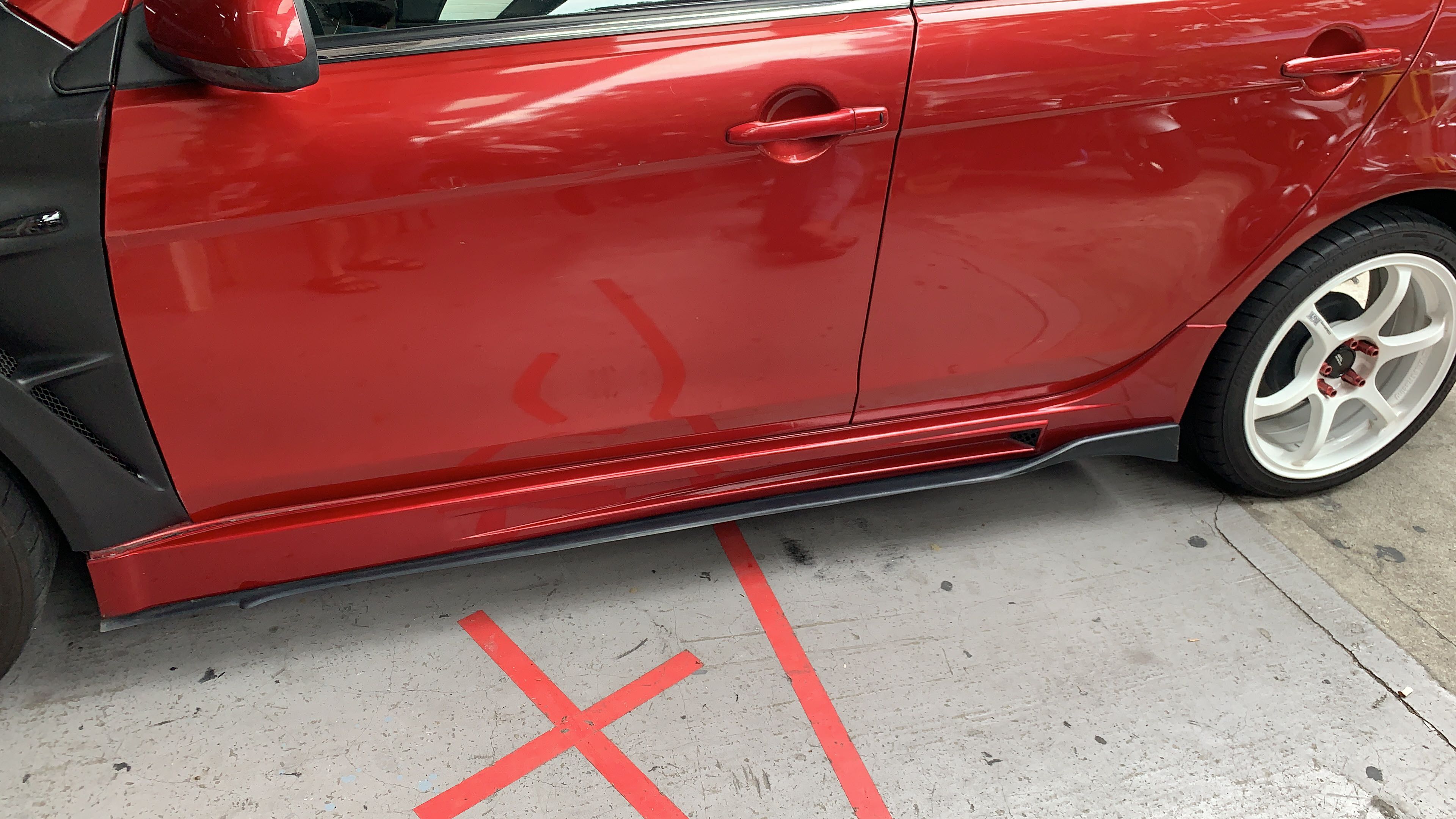 Lancer ex FQ400 side skirt, Car Accessories, Accessories on Carousell