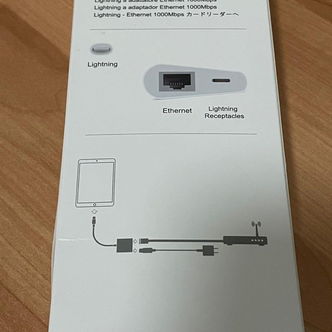 Lightning 轉 LAN Adapter 1000Mbps 千兆以太網 轉插, 電腦＆科技, 電腦周邊及配件, 電腦線