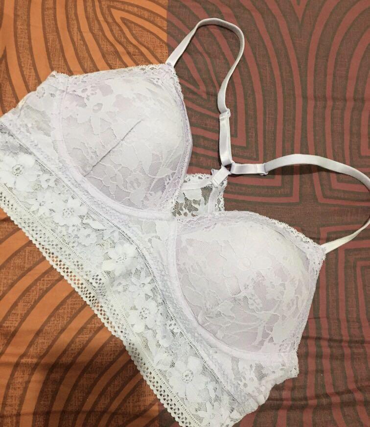 lilac bralette crop top