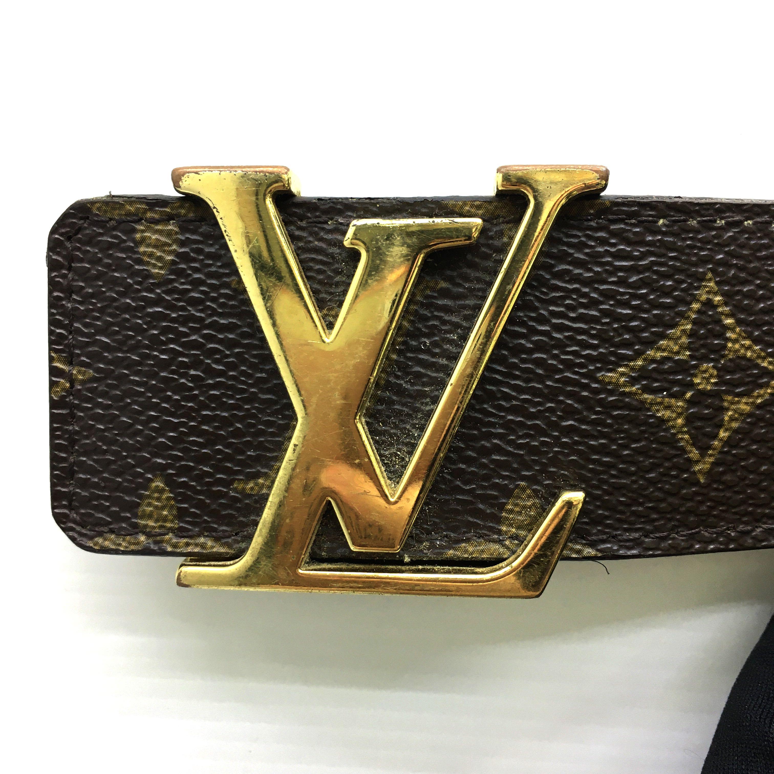 Louis Vuitton, Accessories, Louis Vuitton Mens Belt M968 4 Cm Wide 9538
