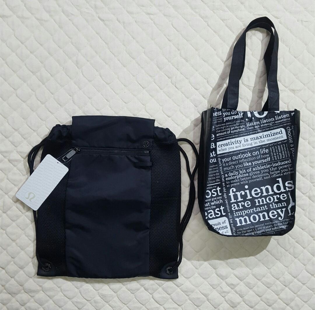 lululemon cinch bag