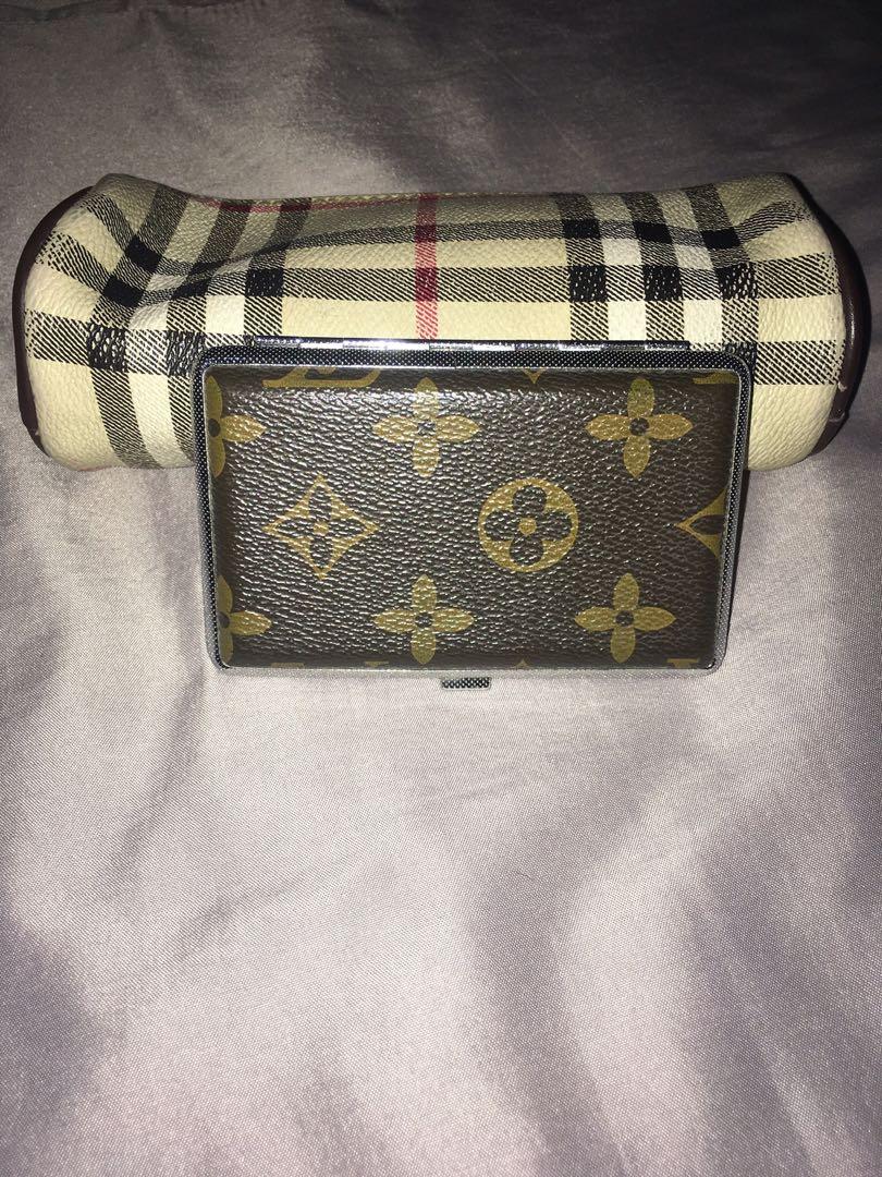 Vintage Louis Vuitton Cigarette Case Hard Shell Metal Clasp