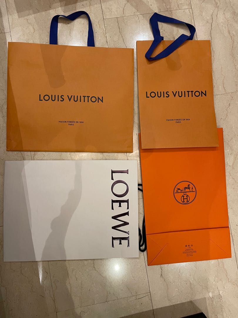LV/Hermes/Gucci paper bags and box 