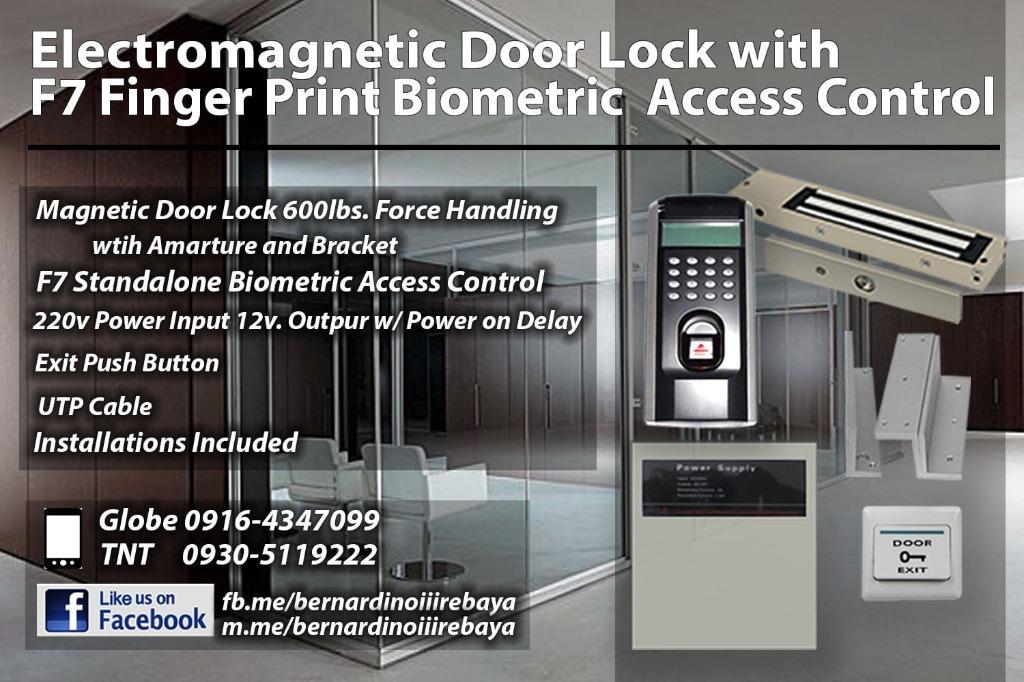 Door Lock With F7 Biometric Attendance Access Control