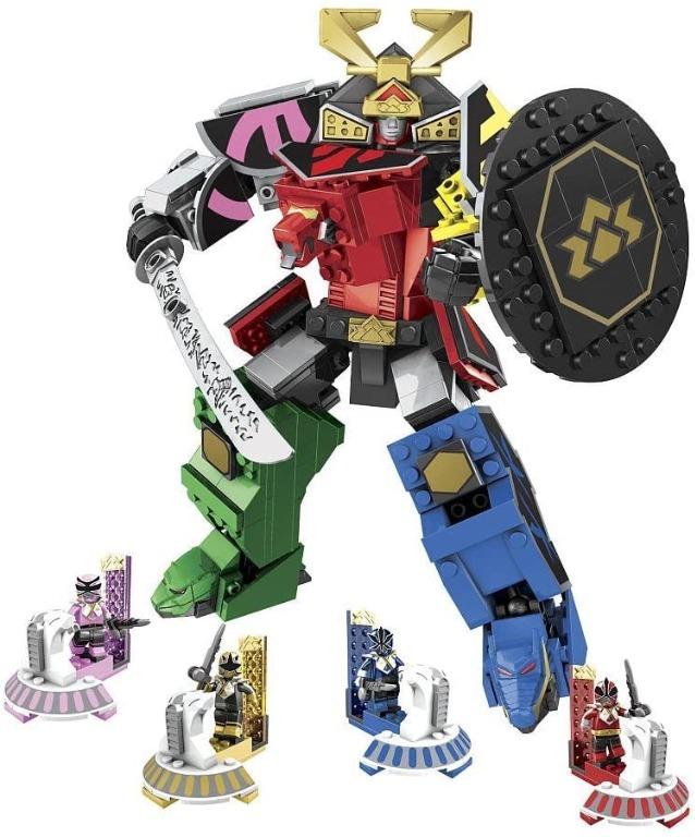 Mega Bloks Power Rangers Samurai Megazord with 4 Bonus Mega Mode Power ...