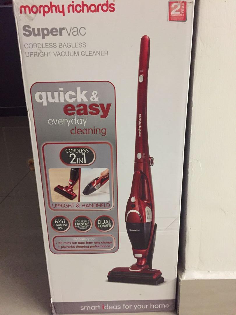 Morphy Richards SuperVac 2in1 Cordless Vacuum Cleaner, TV & Home