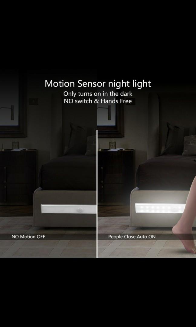 Motion Sensor Light (Category: Lighting) located in Singapore. Submitted by seezyy (Listing ID 1053090902, Image 1). Description: Brand new 21cm motion sensor light with magnetic back. Charge by usb cable..