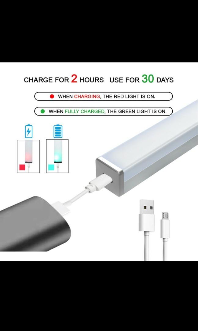 Motion Sensor Light (Category: Lighting) located in Singapore. Submitted by seezyy (Listing ID 1053090902, Image 3). Description: Brand new 21cm motion sensor light with magnetic back. Charge by usb cable..