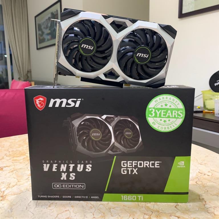 Geforce gtx 1660 ti shop ventus xs 6g oc