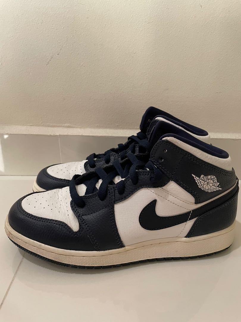 nike blue/white air jordans, Men's Fashion, Footwear, Sneakers on Carousell
