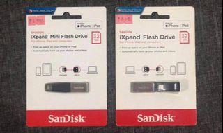 Original Sandisk iXpand Flash Drive 32GB  for iPhone, iPad and Computer