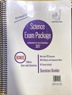 p6 science exam package assessment book